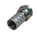 50100-0311 Штекер TV - F гайка на кабель RG-6 (медь покрытая никелем) 