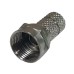 50100-0355 Штекер TV - F гайка RG-59 (металл) 