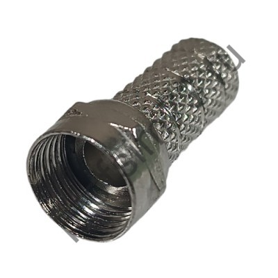 50100-0360 Штекер TV - F гайка RG-60 (металл)