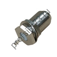 50100-0415 Штекер TV F- гнездо на панель (L-25мм) металл 