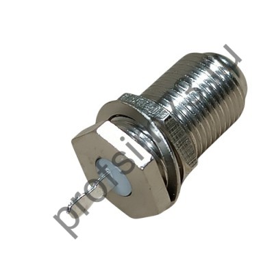 50100-0415 Штекер TV F- гнездо на панель (L-25мм) металл 