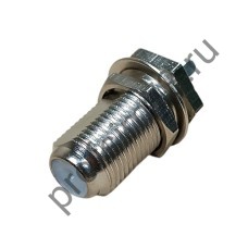 50100-0415 Штекер TV F- гнездо на панель (L-25мм) металл 