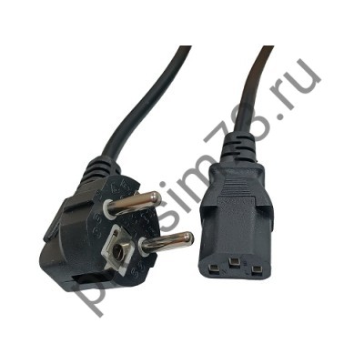 10200-2055 Кабель питания сетевой для ПК С13 (1.4м) прямой 3*0,75 (3*0,5)