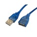 10210-0150 Кабель удлинитель USB 2.0 Type-A - USB 2.0 Type-A (3м) с фильтром  мама-папа (синий)
