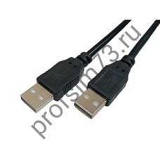 10210-0200 Кабель удлинитель USB 2.0 Type-A - USB 2.0 Type-A  (1.5м) с фильтром, папа-папа (черный)