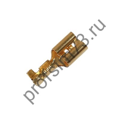 50120-9130  Клемма плоская обжимная "мама" (DJ622) 6,3мм  неизолированная, латунь