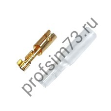 50120-9160 Клемма штекерная DJ221  "мама" (4,3мм)  с изоляцией (комплект)