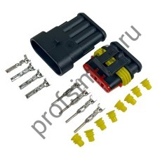 50120-9565 Разъем-фишка (4х контактный) соединительный влагостойкий автомобильн. (комплект)