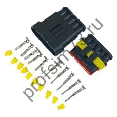 50120-9570 Разъем-фишка (5и контактный) соединительный влагостойкий (комплект)