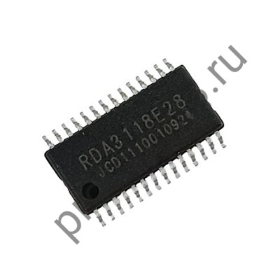 11000-3050 Микросхема SMD RDA3118E28 (TSSOP-28) 4,5-26v, 8 Om, звуковой стерео усилитель 