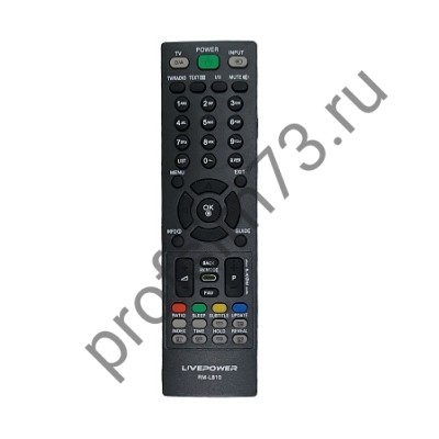 50010-0105 Пульт Д/У телевизора LG AKB736555802, RM-L810   универсальный (черный)
