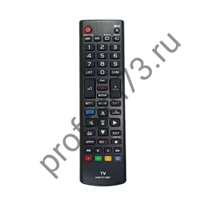 50010-0109 Пульт Д/У AKB73715601 для телевизора LG (черный)