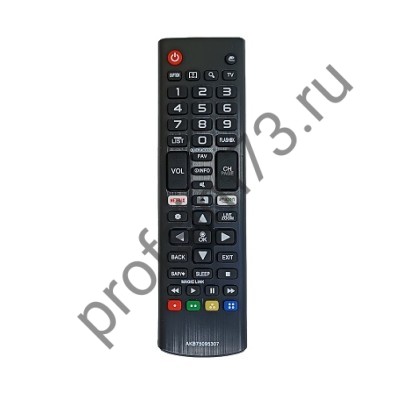 50010-0114 Пульт Д/У AKB75095307 телевизора LG (черный) 