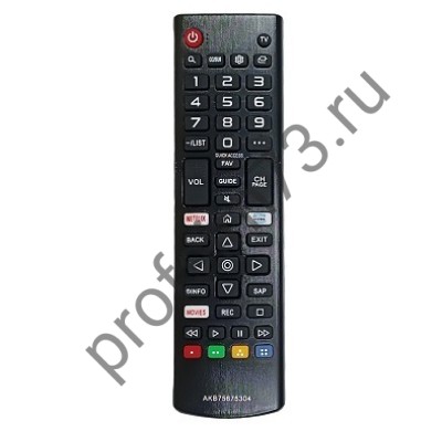 50010-0130 Пульт Д/У AKB75675304 телевизора LG (черный) универсальный