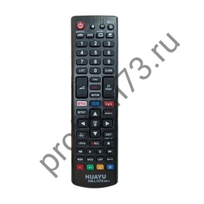 50010-0135 Пульт Д/У телевизора LG AKB75095312, RM-L1379 VER.2 (черный) универсальный
