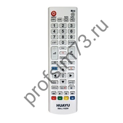 50010-0155 Пульт Д/У телевизора LG AKB73715603, RM-L1162W (белый) с функцией SMART универсальный