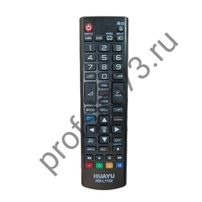 50010-0156 Пульт Д/У телевизора LG AKB73715603, RM-L1162 (черный) с функцией SMART универсальный 