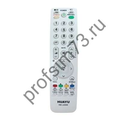 50010-0165 Пульт Д/У телевизора LG  AKB69680403, RM-L859W (белый) универсальный 