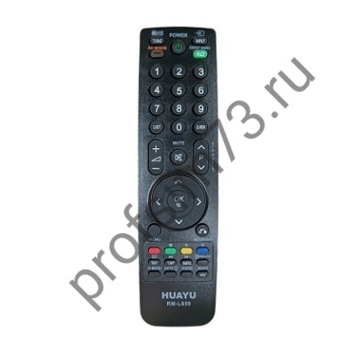 50010-0166 Пульт Д/У телевизора LG  AKB69680403, RM-L859 (черный) универсальный