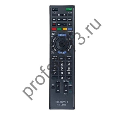 50010-0325 Пульт Д/У телевизора SONY универсальный RM-L1165 3D корпус как RM-ED047 (черный) 