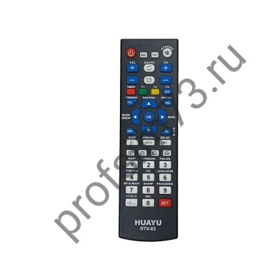 50010-0020 Пульт Д/У  универсальный для телевизора  RTV-03  VER.02 универсальный (черный)