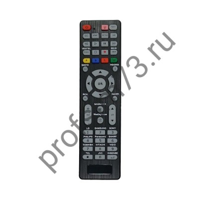 50010-0025 Пульт Д/У RCG008 универсальный, для телевизора (черный)