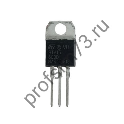 10500-0605 Симистор BTA16-600B  16А, 800В (TO-220AB)