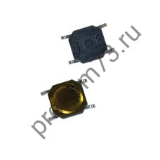 12000-0450 Кнопка тактовая SMD (4*4*0.8) 4pin, мембранная, желтая