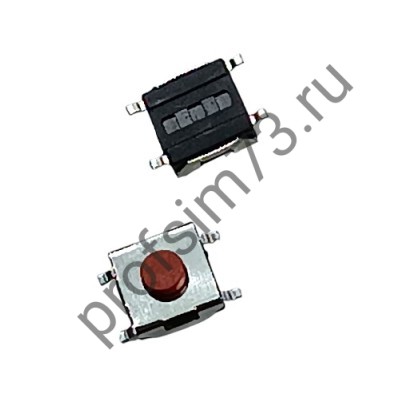 12000-1460 Кнопка тактовая SMD IT-1158 (6*6*3.4) 4pin (красная)