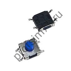 12000-1500 Кнопка тактовая SMD IT-1102 (6*6*5) 4pin, синяя
