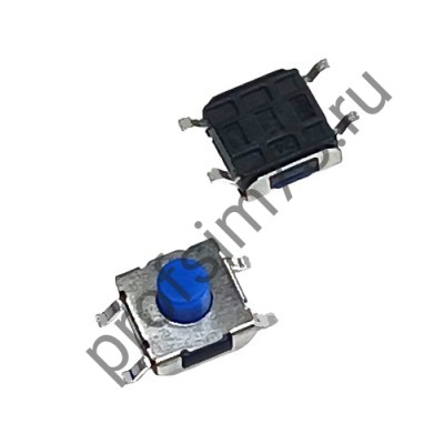 12000-1500 Кнопка тактовая SMD IT-1102 (6*6*5) 4pin, синяя