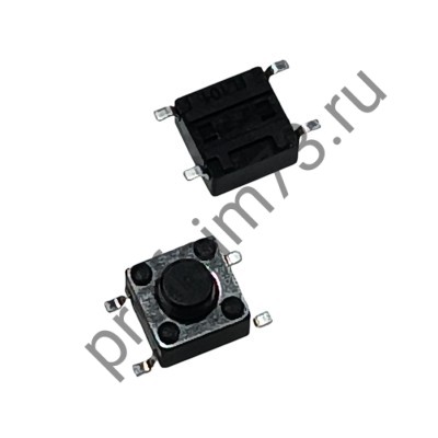 12000-1503 Кнопка тактовая SMD IT-1102 (6*6*5) 4pin, черная 