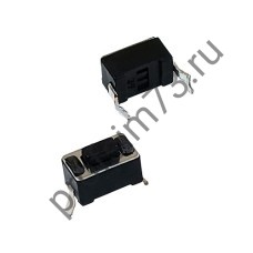 12001-1100 Кнопка тактовая IT-0343 (6*3*4,3) 2pin, черная