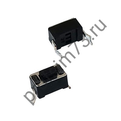 12001-1100 Кнопка тактовая IT-0343 (6*3*4,3) 2pin, черная