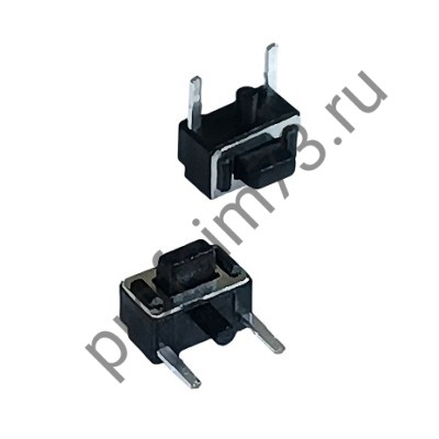12001-1140 Кнопка тактовая (6*3*5) 2pin-4мм, боковая, черная