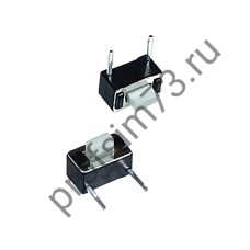 12001-1145 Кнопка тактовая (6*3*5) 2pin-4мм, боковая, белая 