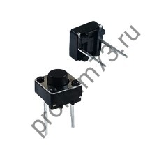 12001-1510 Кнопка тактовая (6*6*5) 2pin-7мм, прямая