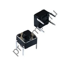 12001-1580 Кнопка тактовая  (6*6*5) 4pin прямые