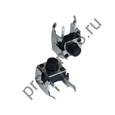 12001-1700 Кнопка тактовая (6*6*6) 4pin-4,5мм, боковая