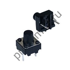 12001-1800 Кнопка тактовая (6*6*7) 2pin-4мм, прямая 