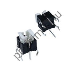 12001-1860 Кнопка тактовая с подсветкой TS-H004 (6*6*7) 6pin (без фиксации) красный свет