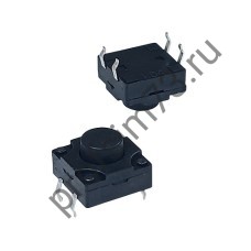 12001-5420 Кнопка тактовая (12*12*8) 4pin, без фиксации, водонепроницаемая 