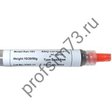 50000-1167 Паяльная паста sn64.7bi35ag0.3 (183°C) среднетемпературная безсвинцовая (10гр) шприц
