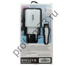 10100-0610 Сетевое зарядное устройство (адаптер) 5V/3A  (18W-USB  QC3.0 + кабель Type-C) 1м белый S95 MPM 