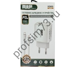 10100-0680 Сетевое зарядное устройство (адаптер) PD (20W + кабель Type-C to Lightning) 1,2м белый XQ60 MPM