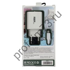 10100-0680 Сетевое зарядное устройство (адаптер) PD (20W + кабель Type-C to Lightning) 1,2м белый XQ60 MPM