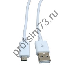 10100-1010 Кабель micro-USB 2.0 (1м) fox/n белый 