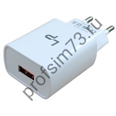 10100-0055 Сетевое З/У с USB разъёмом XQ20  5V/3.1A (1USB) 18W (белый)