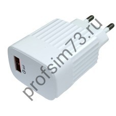 10100-0057 Сетевое З/У XQ25, 5V/3.1A, 18W с 1USB разъемом (белый)