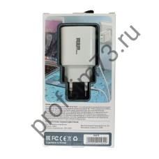 10100-0230 Сетевое зарядное устройство (адаптер) PD 2 разъема (20W + QS3.0) 5V/3.1A,  1USB, XQ65 белый MPM 